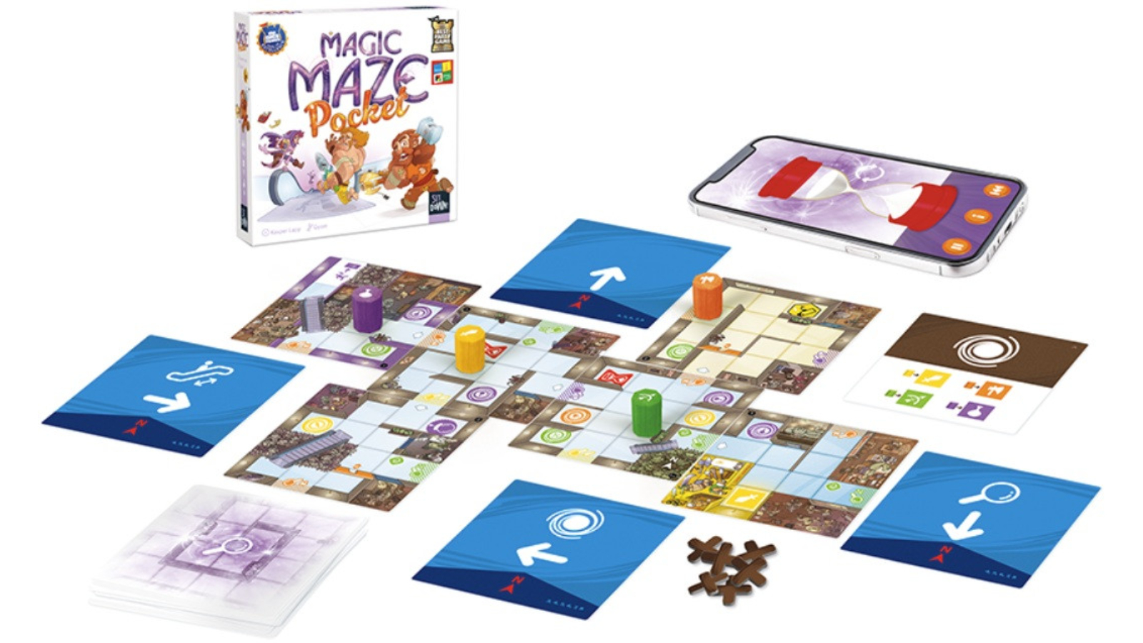Magic Maze Pocket – Jeu coopératif rapide et compact Magic Maze Pocket – Jeu coopératif rapide et compact