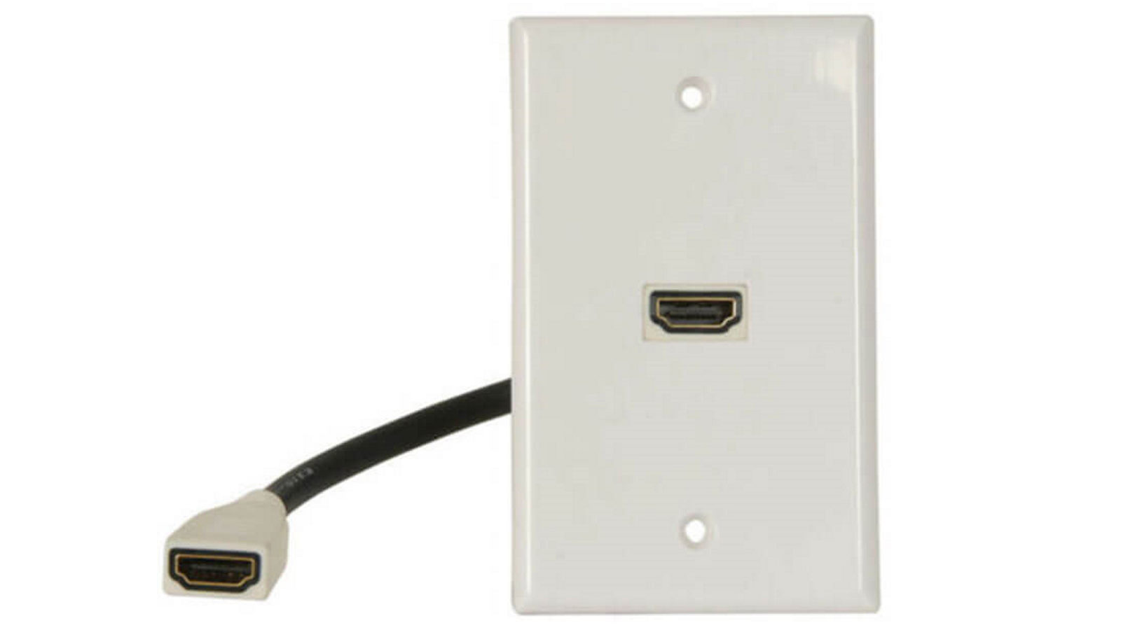 LatestBuy HDMI 2.0 Wall Plate with Flylead - White