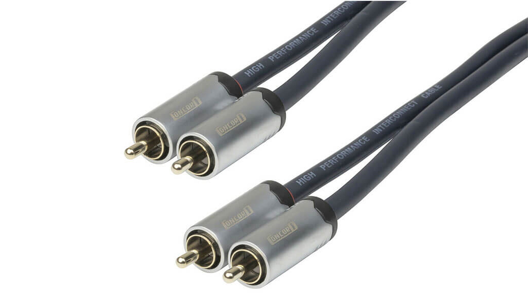 Concord 2 RCA Plugs to Plugs High Quality Audio Cable - 1.5m