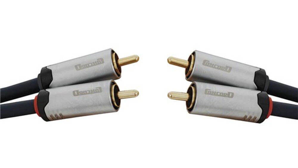 Concord 2 RCA Plugs to Plugs High Quality Audio Cable - 3m