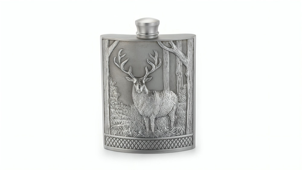 Royal Selangor Stag Hip Flask Woodland