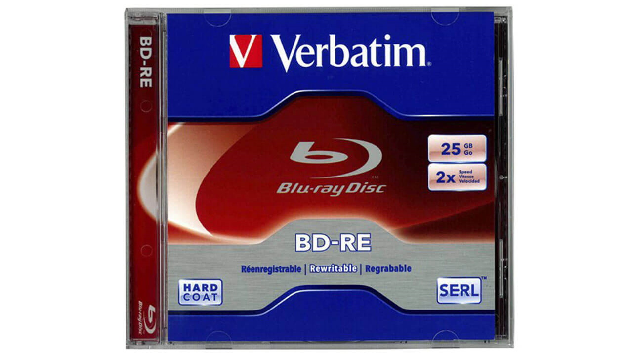Verbatim 25GB BD-RE Blu-Ray Disc with Case
