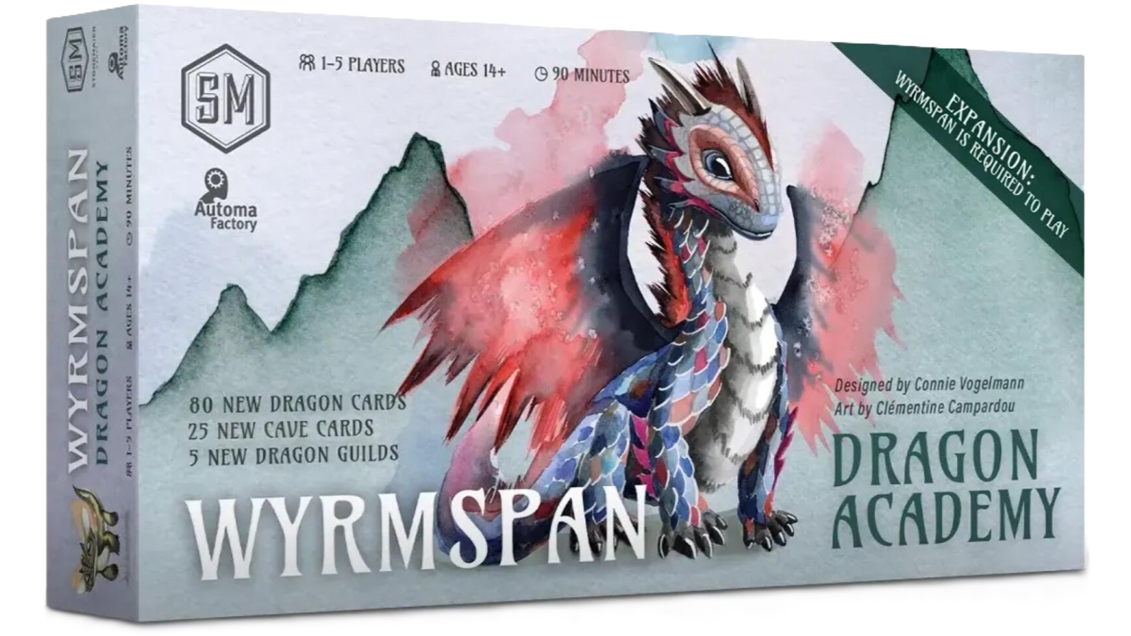 Wyrmspan Dragon Academy Expansion Board Game