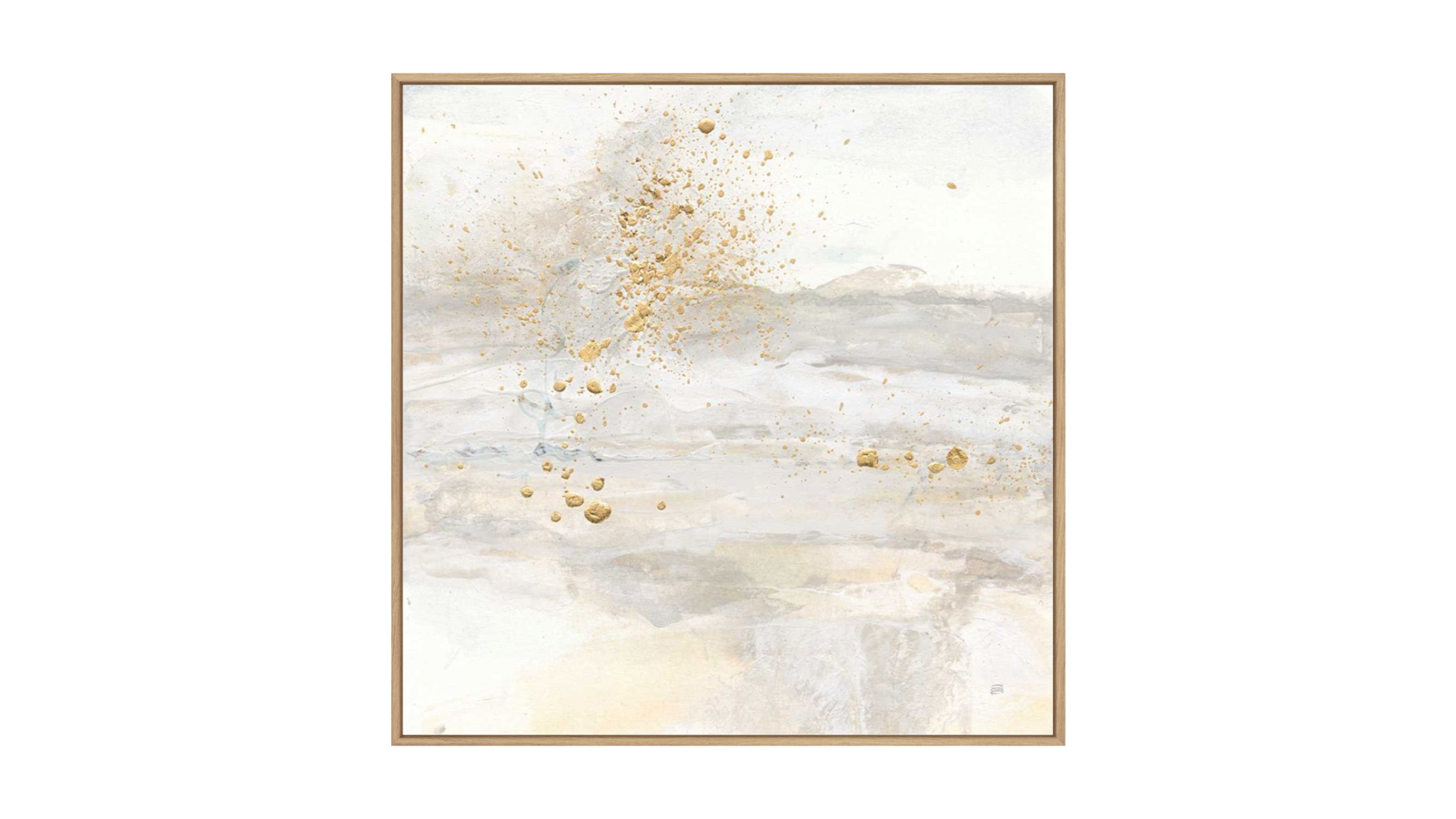 La Grolla Winter Gold I Natural Gallery Wall Art - 103 x 103cm