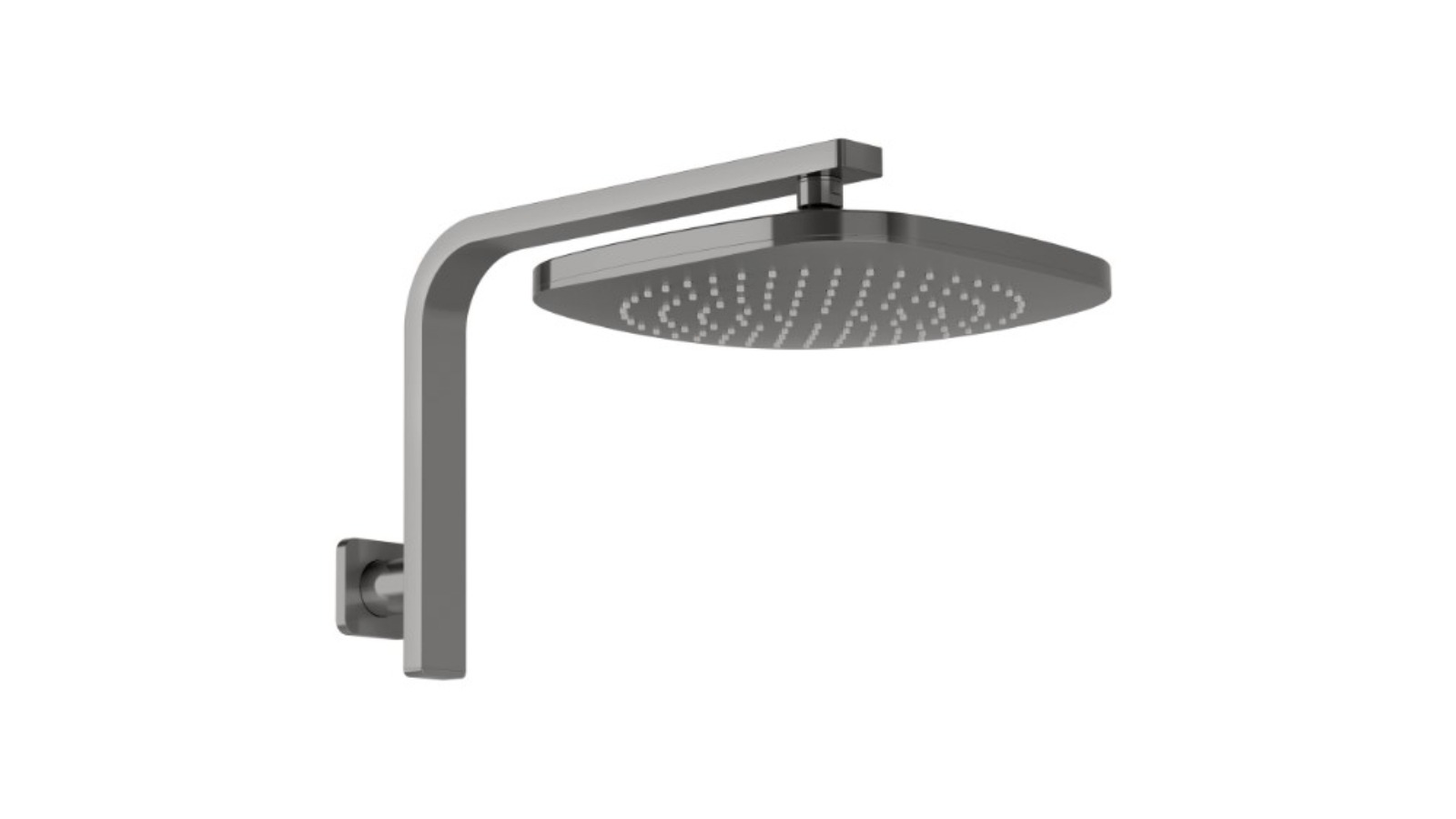 Phoenix Nuage High-Rise Shower Arm and Rose - Brushed Carbon