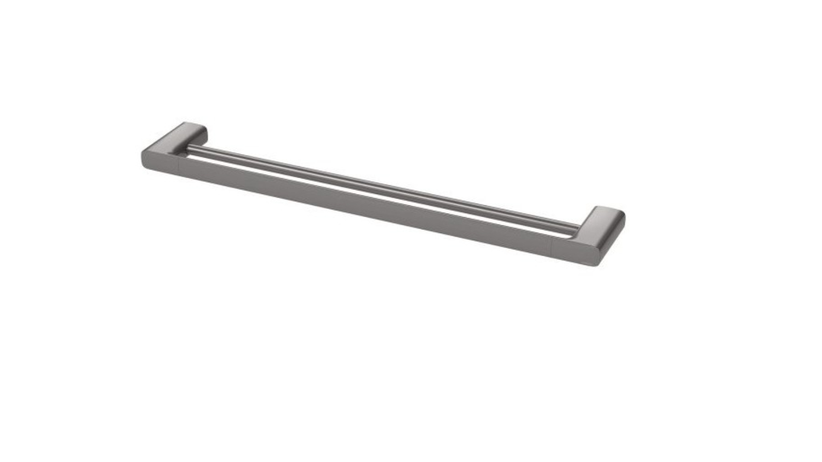 Phoenix 600mm Nuage Double Towel Rail - Brushed Carbon
