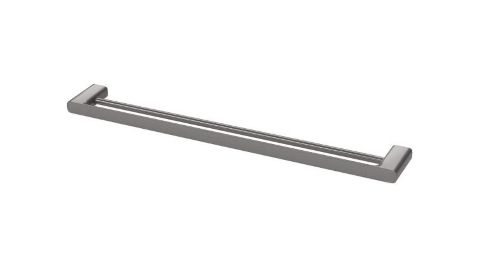 Phoenix 800mm Nuage Double Towel Rail - Brushed Carbon