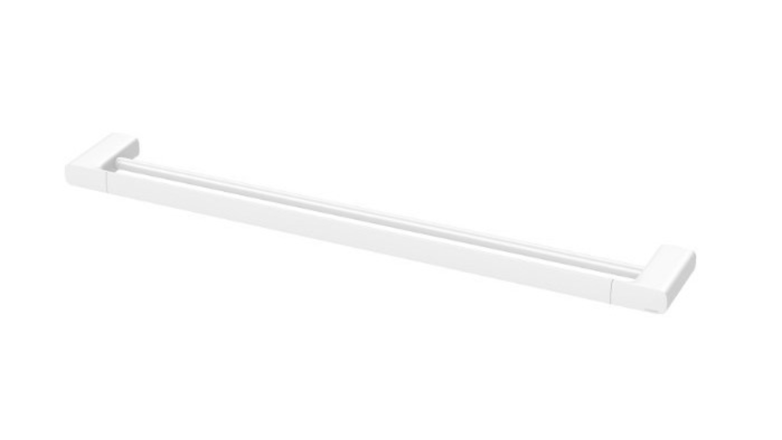 Phoenix 800mm Nuage Double Towel Rail - Matte White