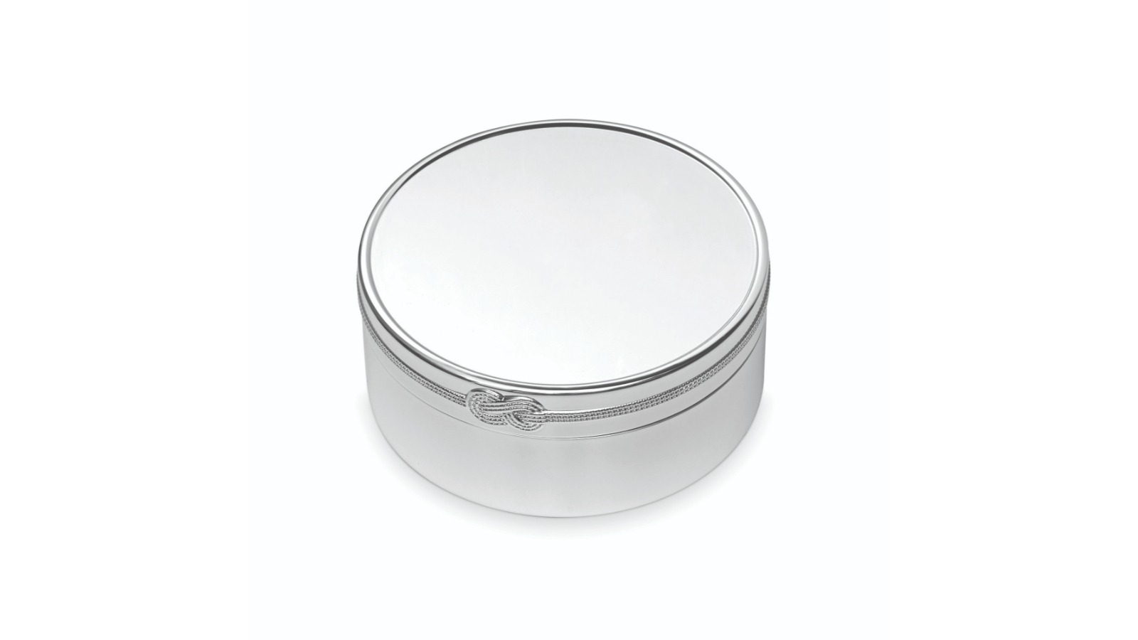 Wedgwood Vera Wang Infinity Round Baby Keepsake Box - Silver