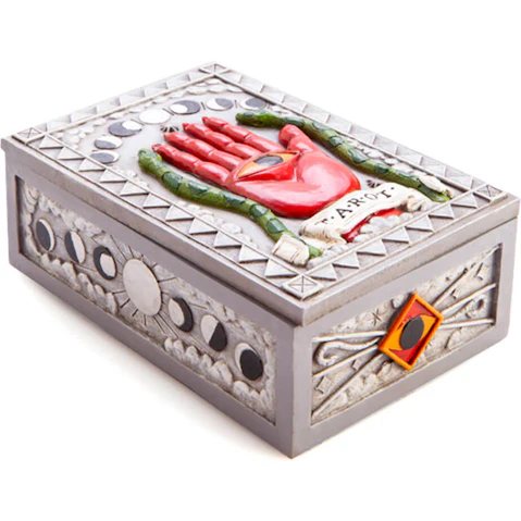 Luxurious Polyresin Tarot Box - Silver