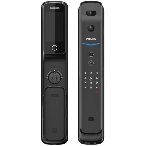Philips EasyKey Facial Recognition and Remote Intercom Smart Door Lock - Black