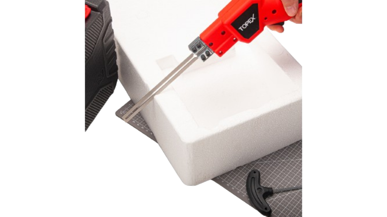 TOPEX 150W Electric Hot Knife Heavy Duty Foam Cutter with Blade Harvey Norman