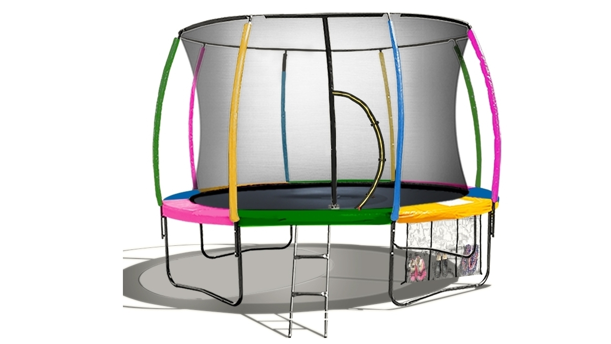 Kahuna 12ft Trampoline - Rainbow