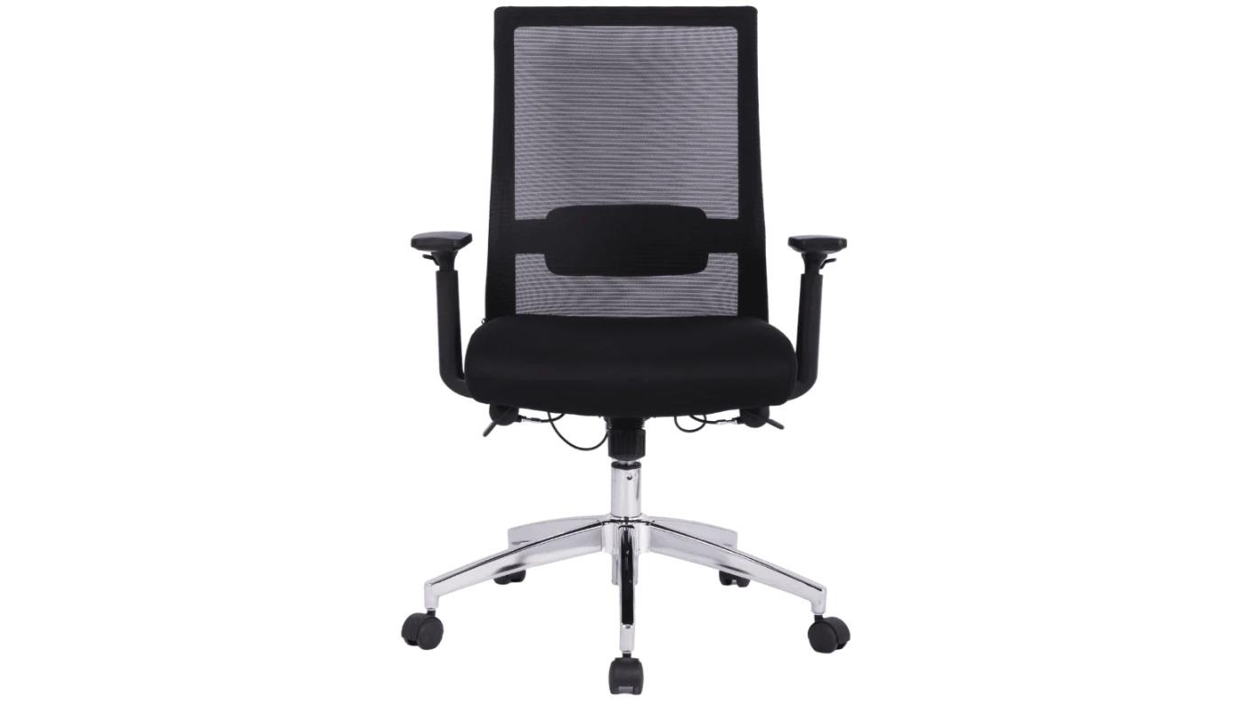 UBIZ Furniture Black Marrett Mesh Fabric Office Chair Harvey Norman
