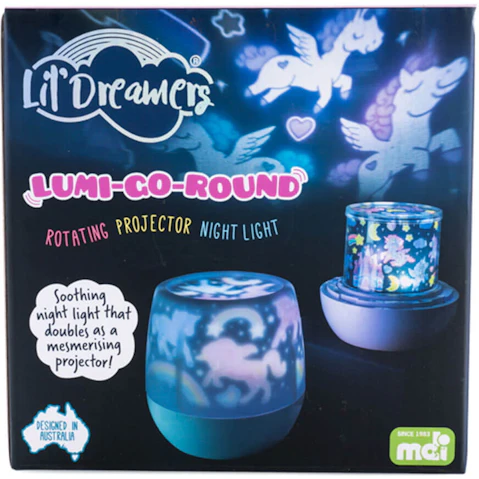 Lil Dreamers Lumi-Go-Round Rotating Projector Light - Unicorn