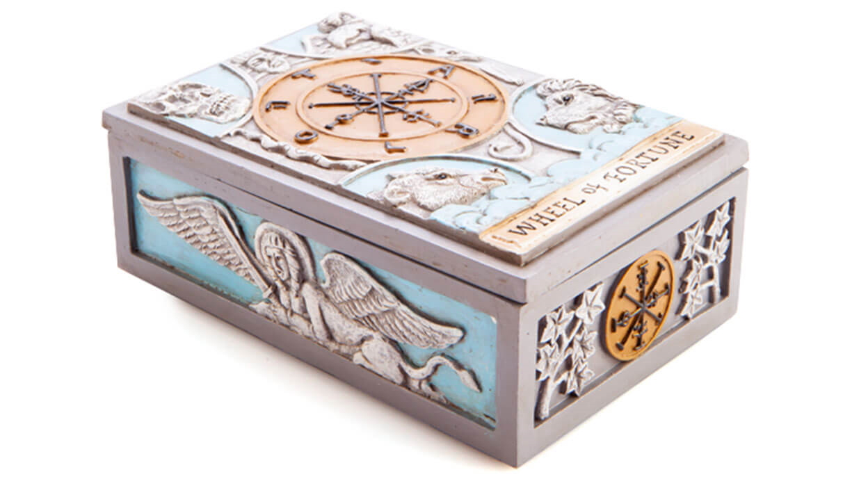Luxurious Polyresin Tarot Box - Wheel of Fortune