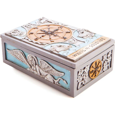 Luxurious Polyresin Tarot Box - Wheel of Fortune