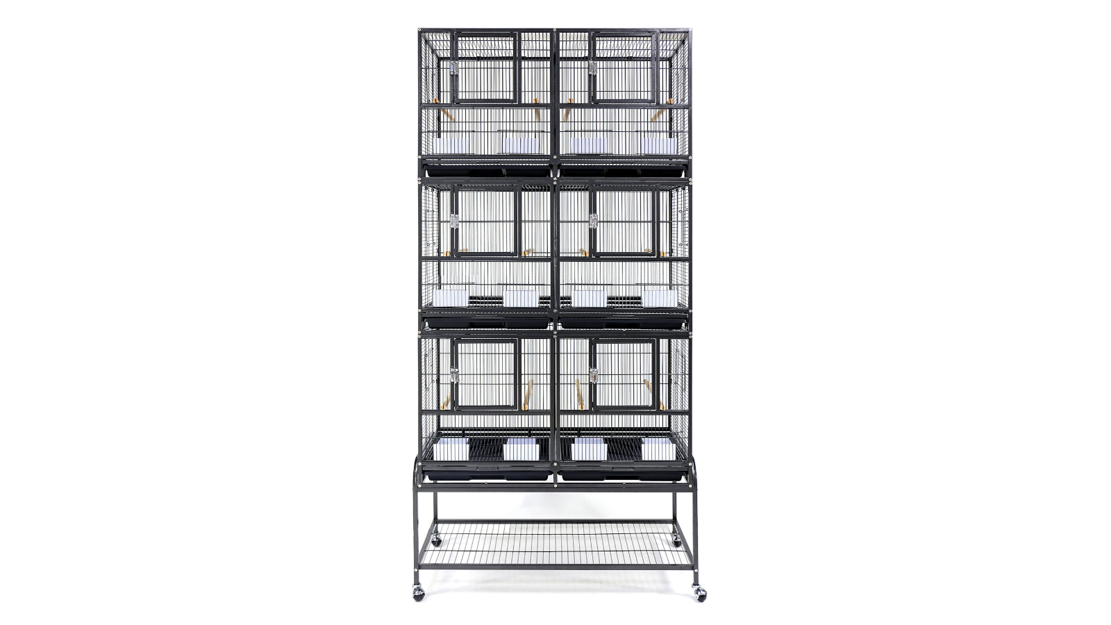Flyline V2 Triple-Double Breeding Cage for Finch, Budgie and Cockatiel
