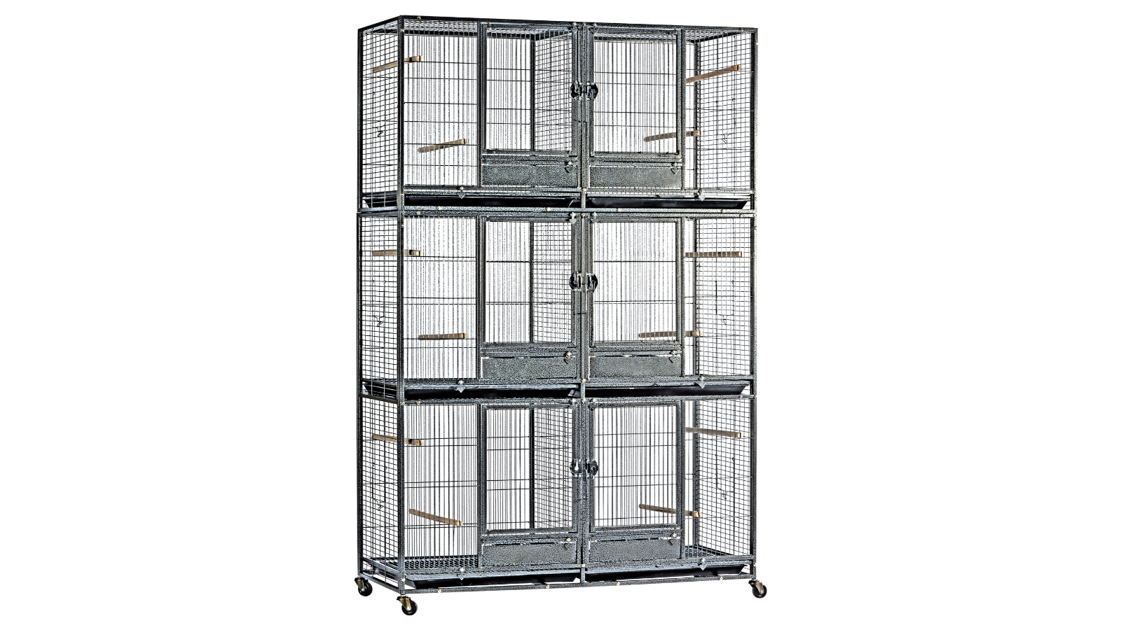 Flyline X-Large Triple-Double Breeding Cage for Canary Parakeet Cockatiel Lovebird Finch