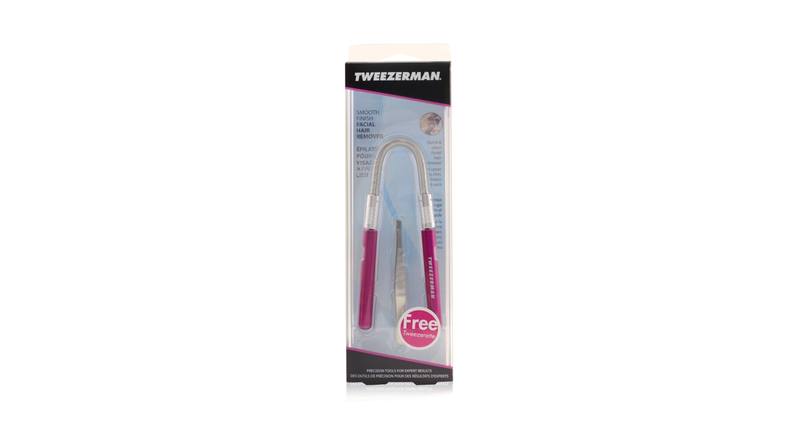 Tweezerman Smooth Finish Facial Hair Remover Pink 2 Piece Harvey