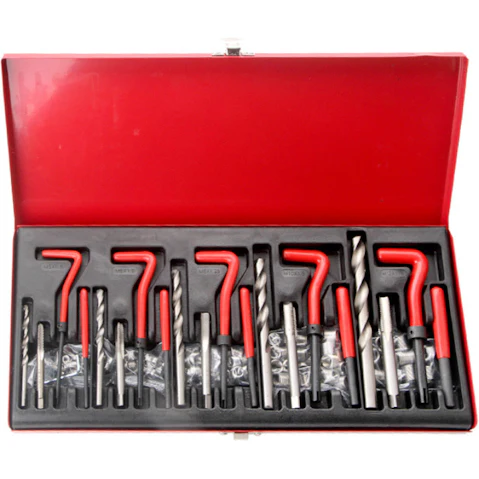 AUPK 131 Piece M5 M6 Metric 8 Metric 10 M12 Thread Repair Tool Kit