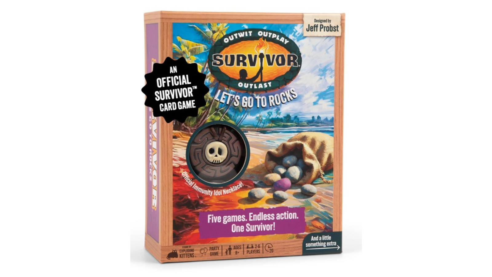 Exploding Kittens Survivor - Let's Go to Rock Card Game