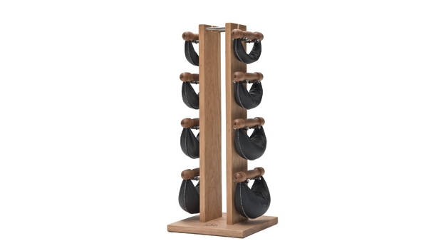 NOHrD SwingBell Weights and Tower in Cherry Wood