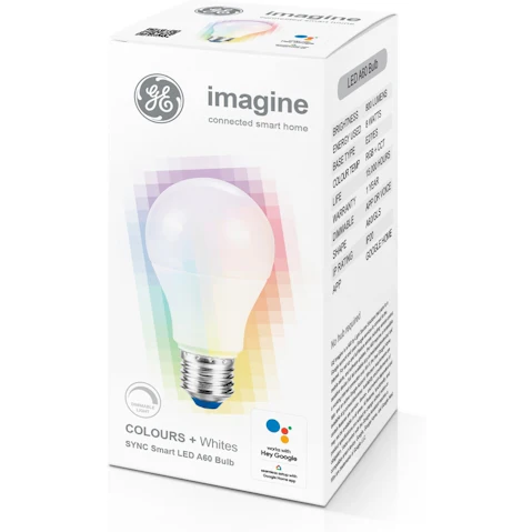 GE Imagine Sync Colours + Whites A60 E27/ES Bulb