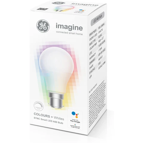 GE Imagine Sync Colours + Whites A60 B22/BC Bulb