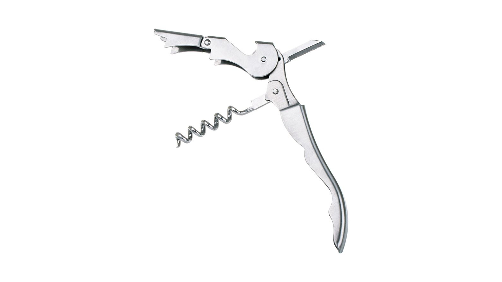 Bartender French Style Stainless Steel Waiters Corkscrew Bottle Opener