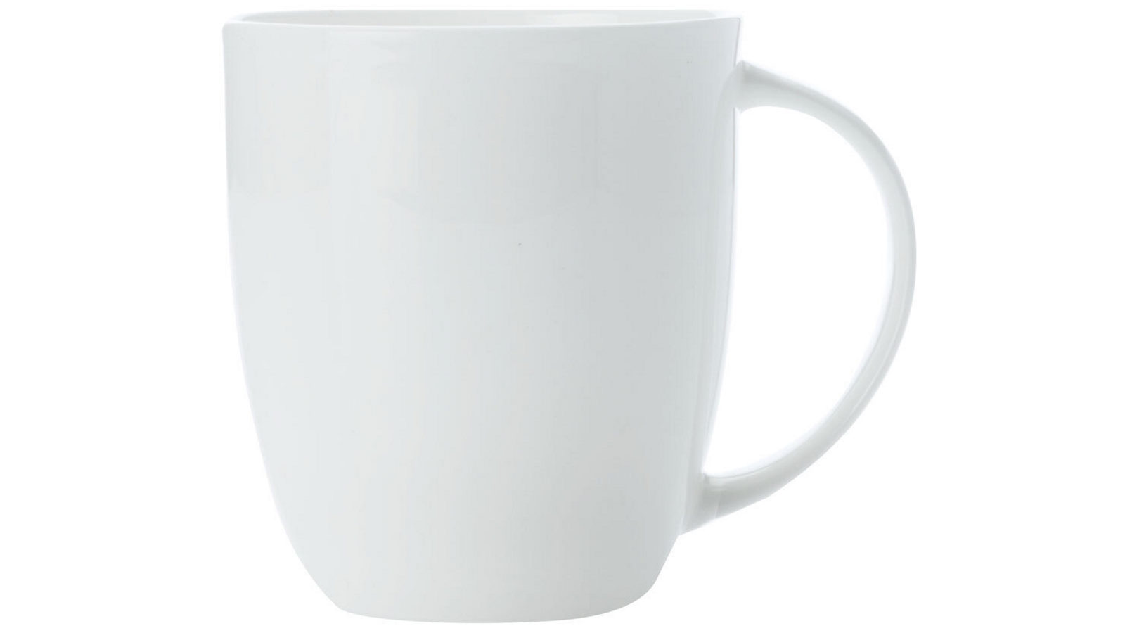 Maxwell and Williams Cashmere 420ml Porcelain Coupe Mug Coffee/Tea Drink Cup - White