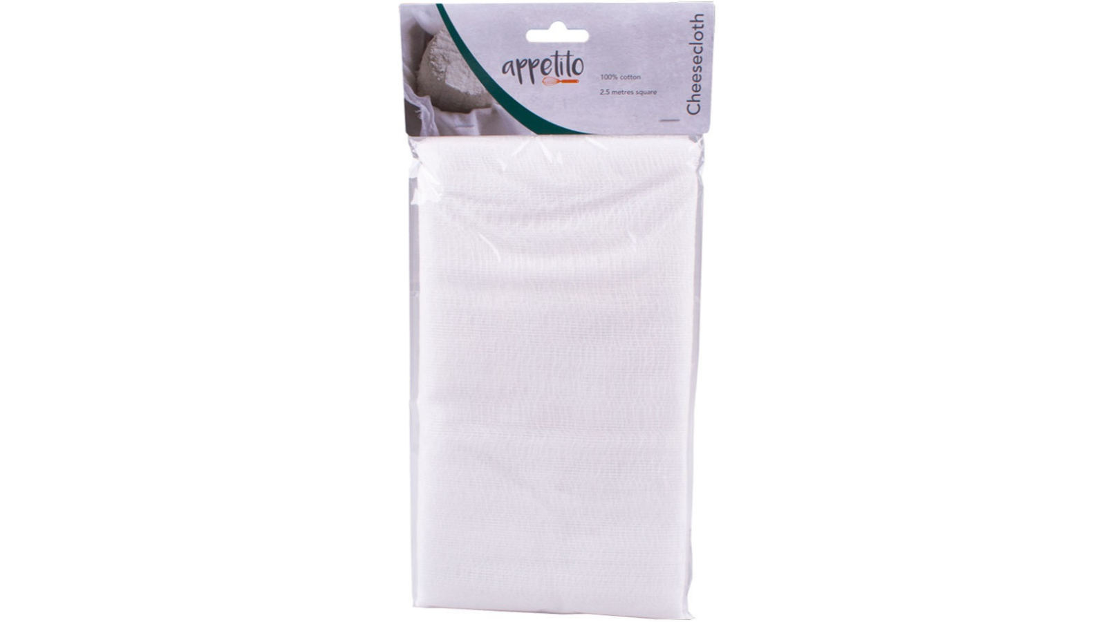 Appetito 2.5metre Kitchen Cheesecloth Straining Food/Cheese/Strainer Cloth Cotton - White