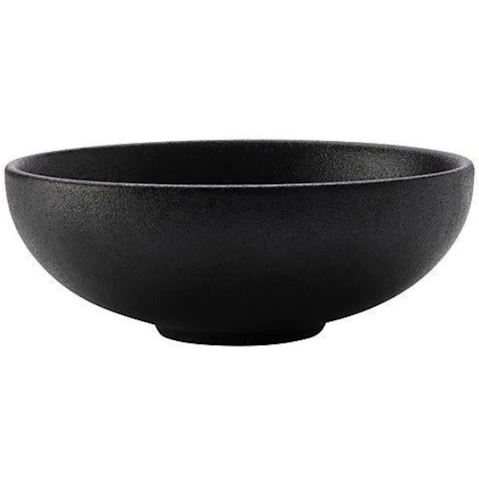 Maxwell and Williams Caviar 11 x 4cm Coupe Porcelain Serving Bowl - Black