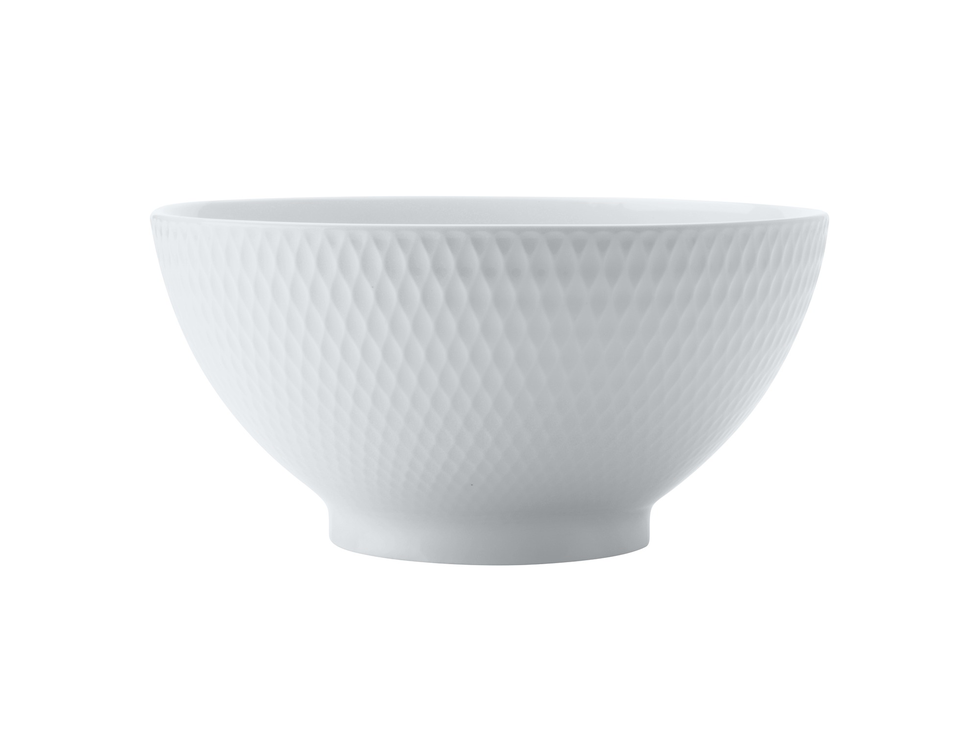 Maxwell and Williams White Basics 18cm Diamonds Porcelain Noodle Soup Bowl Round