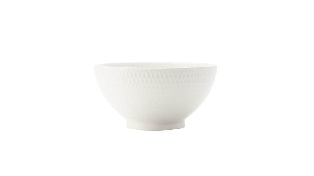Maxwell and Williams Basics 12.5cm White Porcelain Diamonds Rice Bowl
