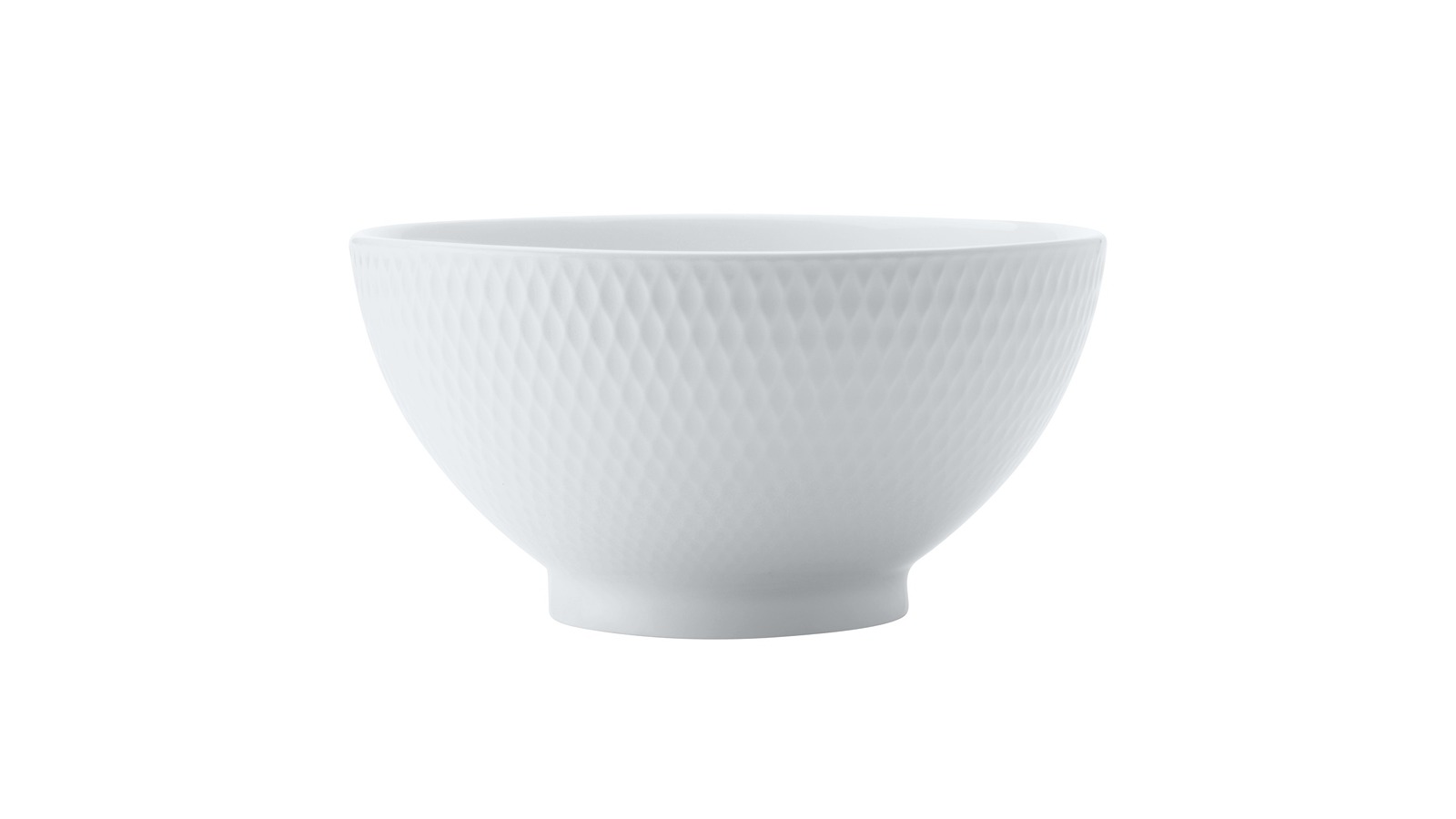 Maxwell and Williams Basics 15cm White Porcelain Diamond Rice Bowl Serving Dish 
