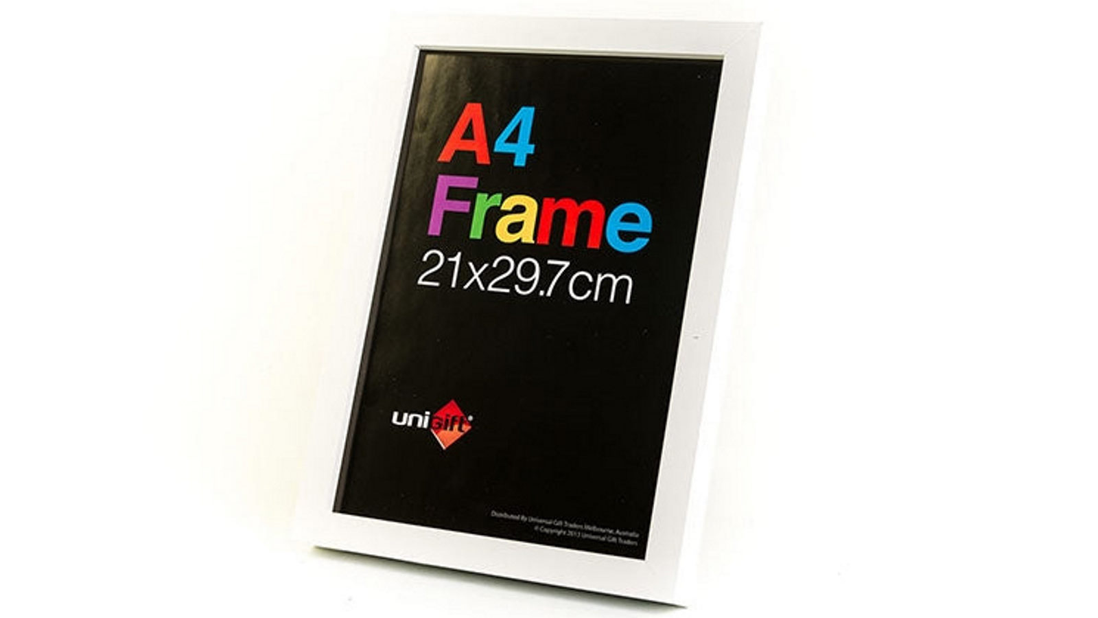 Unigift A4 Size Poster Photo and Artwork White Wooden Frame - 21 x 29.7cm