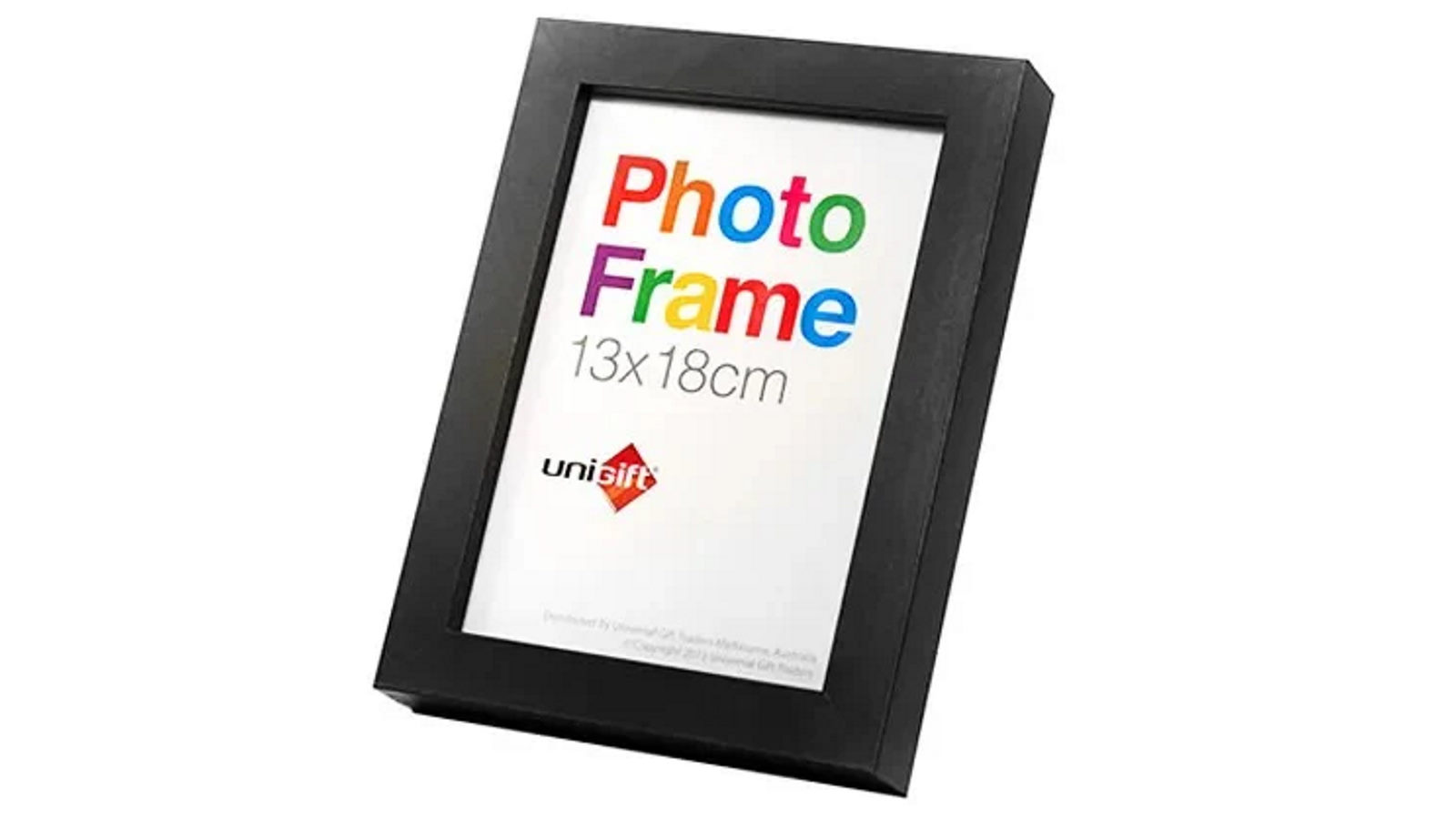 Unigift Timeless Special Design Photo Wooden Black Frame - 13 x 18cm