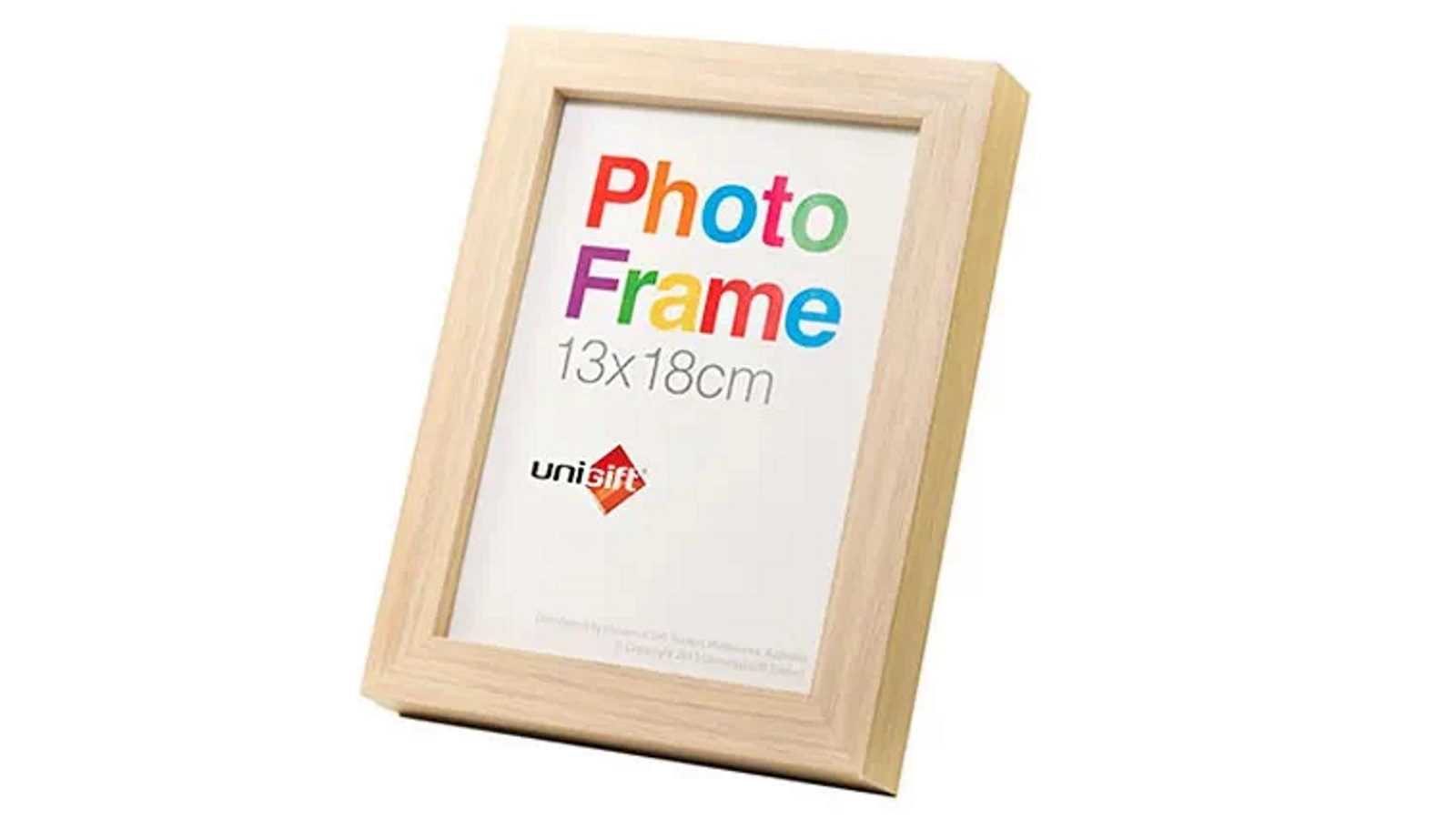 Unigift Timeless Special Design Photo Wooden Natural Frame - 13 x 18cm