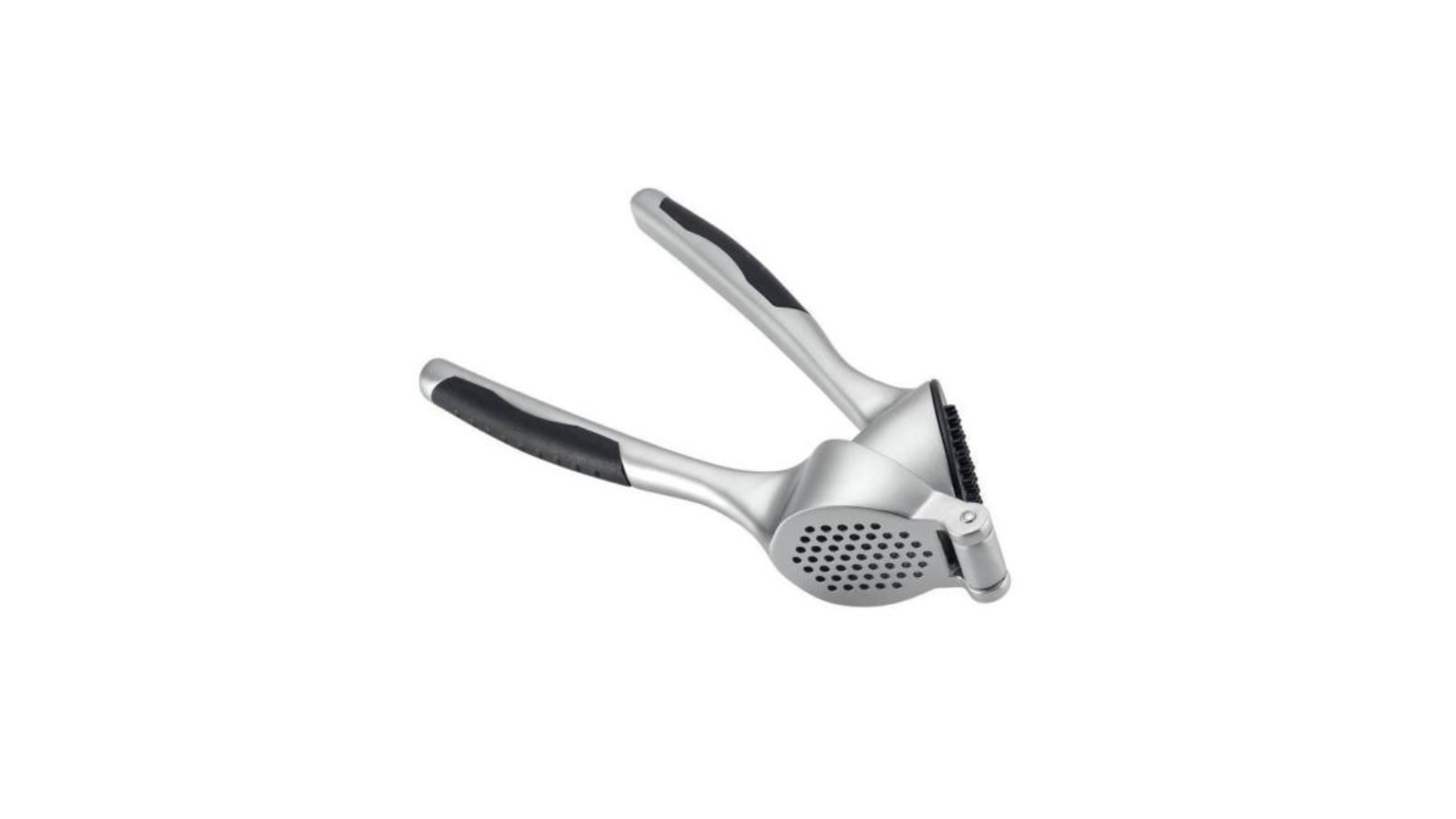 Incasa Stainless Steel Garlic Press with Non-Slip Handle