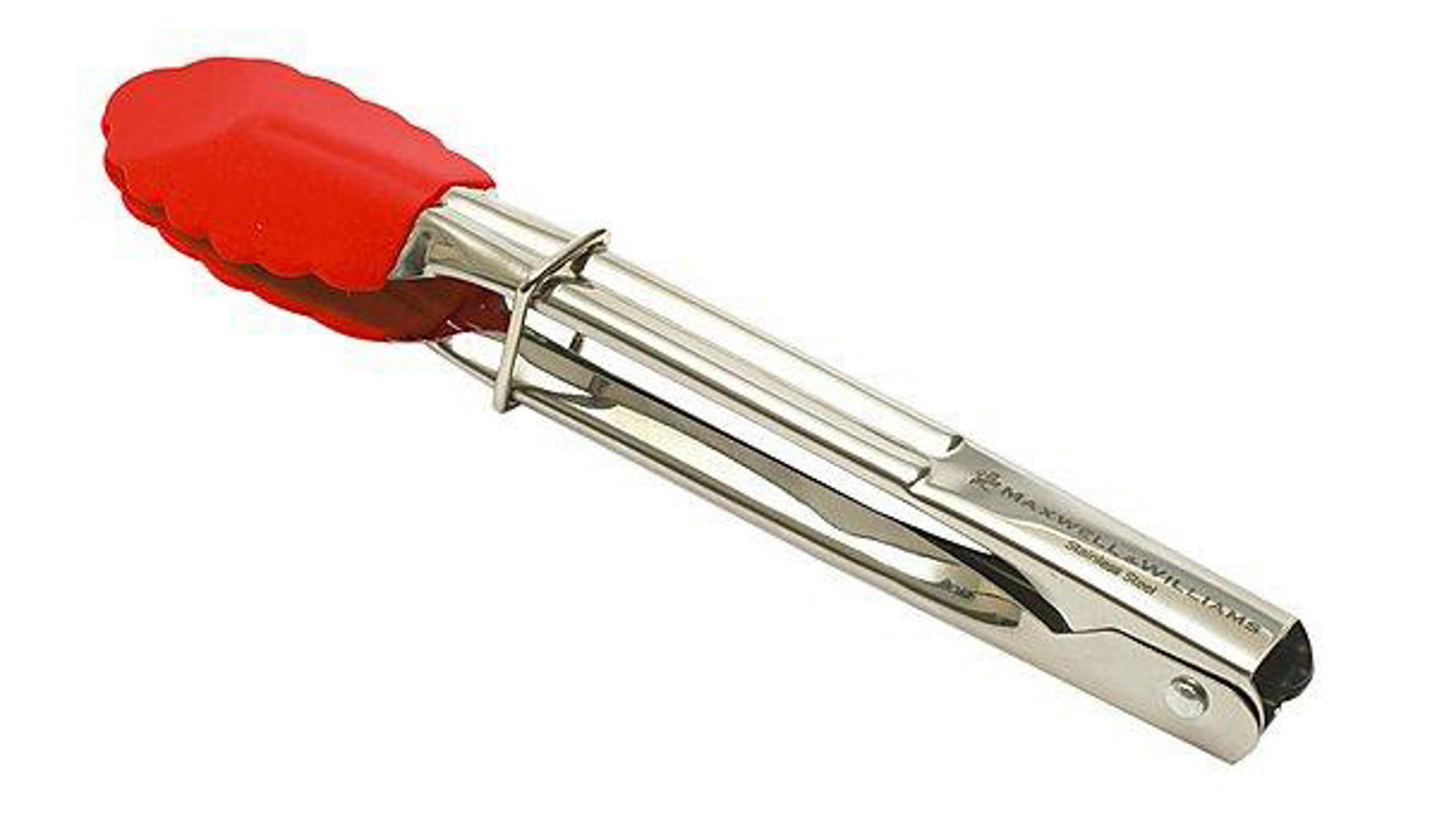 Maxwell and Williams 18cm Red and Stainless Steel Grabbers Mini Tongs with Silicone 