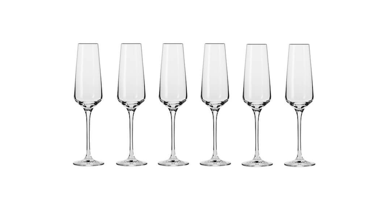 Krosno 6 Piece 180ml Avant-Garde Champagne Flute Glass