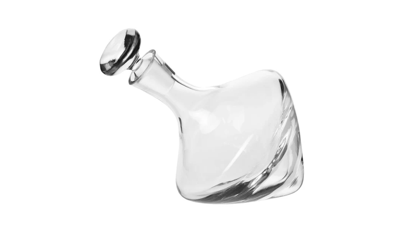 Krosno 1 Litre Vintage Turn Whisky Decanter/Carafe Drink Container Glassware - Clear