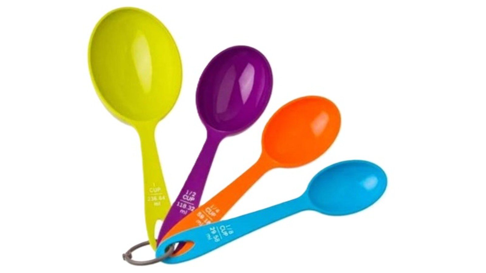 Appetito 4 Piece Measure Cups Multi-Coloured Home Kitchen Cooking/Baking Utensil