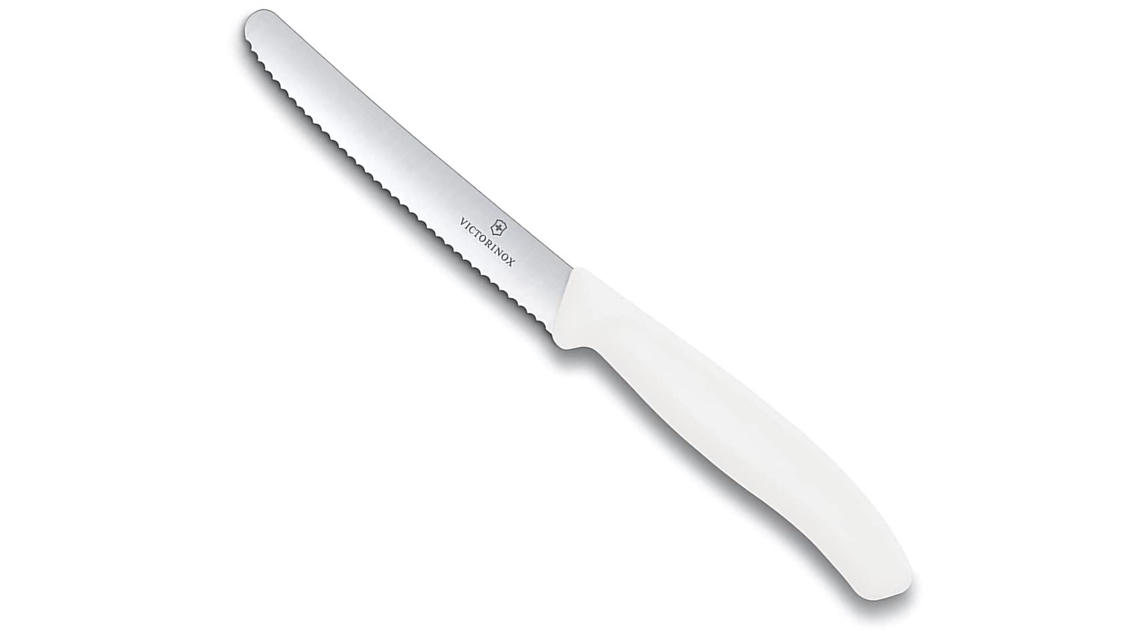 Victorinox Tomato and Sausage 11cm Wavy Edge Knife - White