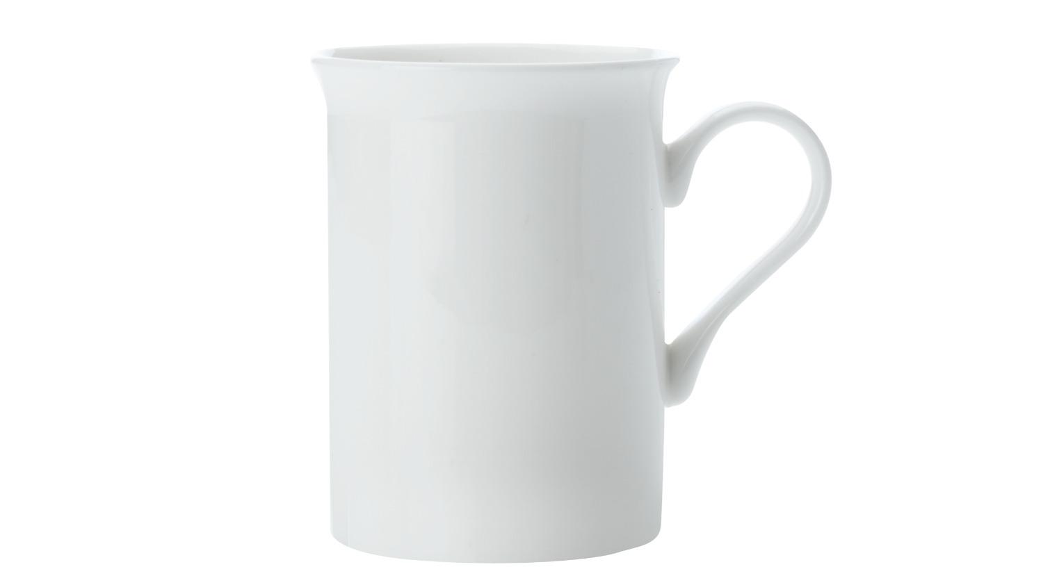 Maxwell and Williams Fine Bone China 340ml Cashmere Cylindrical Mug - White