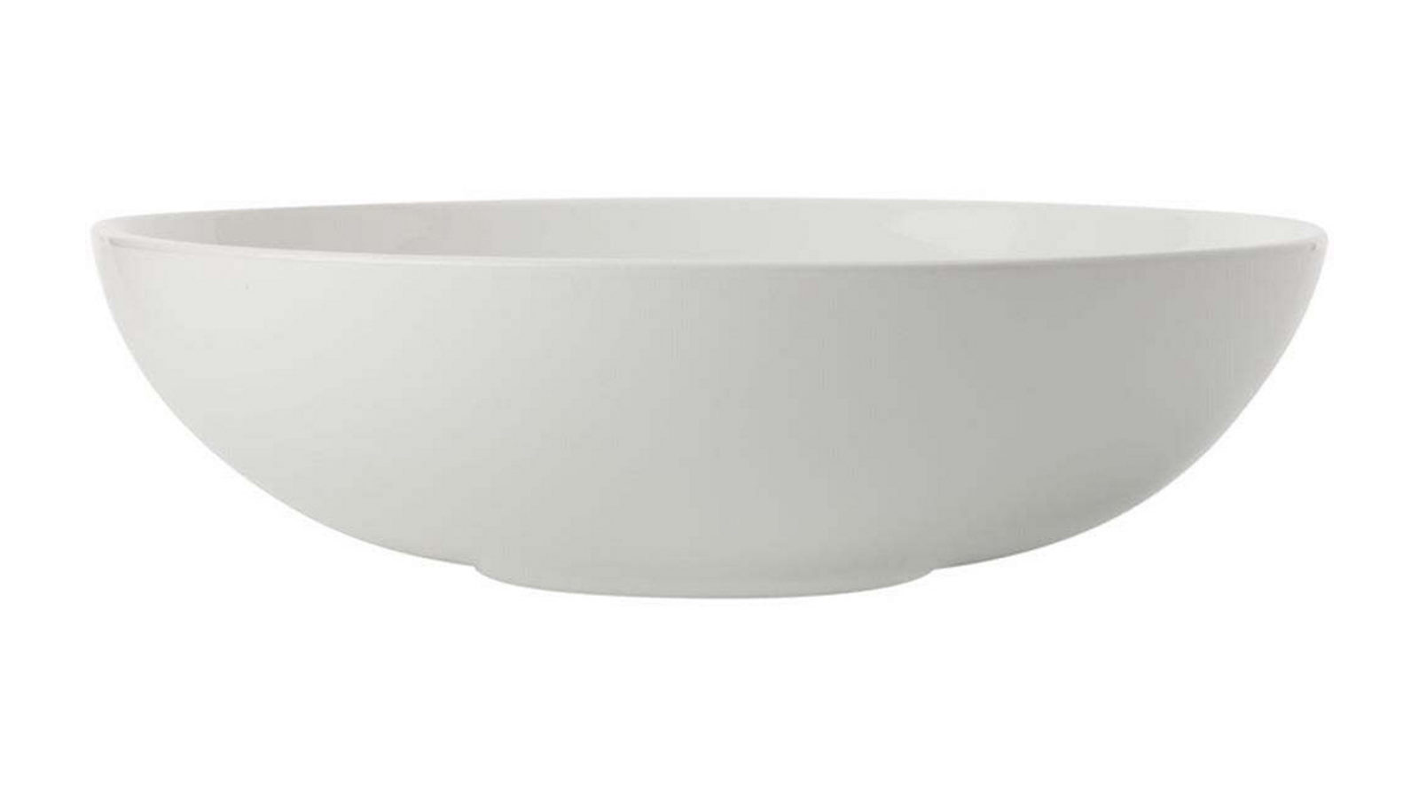 Maxwell and Williams 30 x 8cm Round Porcelain White Basics Serving Salad/Noodle Bowl