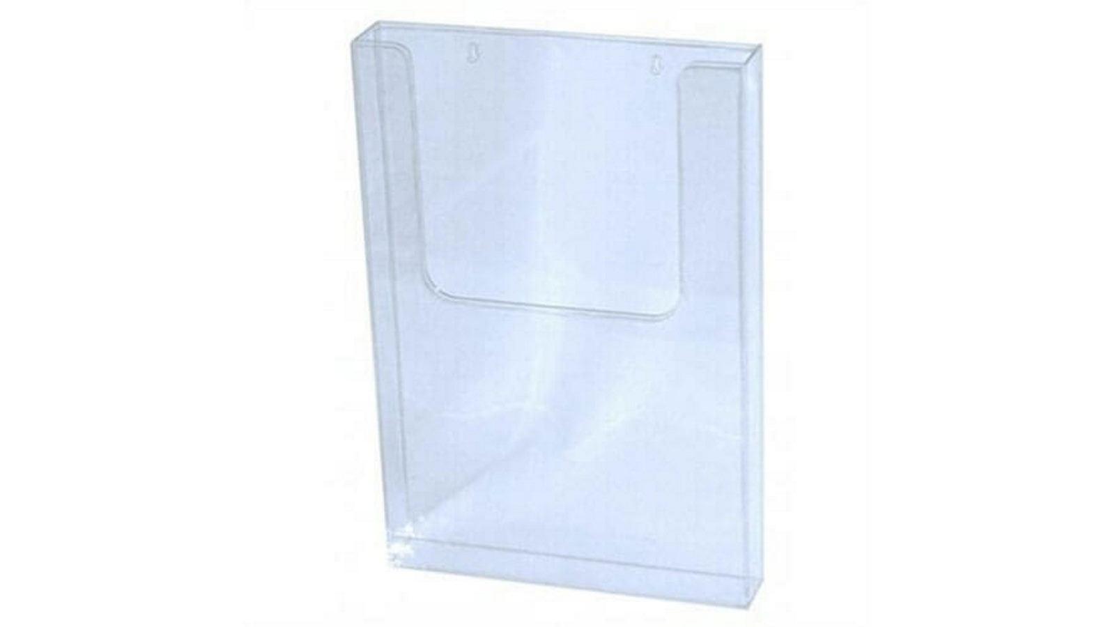 Deflecto Portrait Pre-Drilled Wall Mount Brochure Holder - Clear
