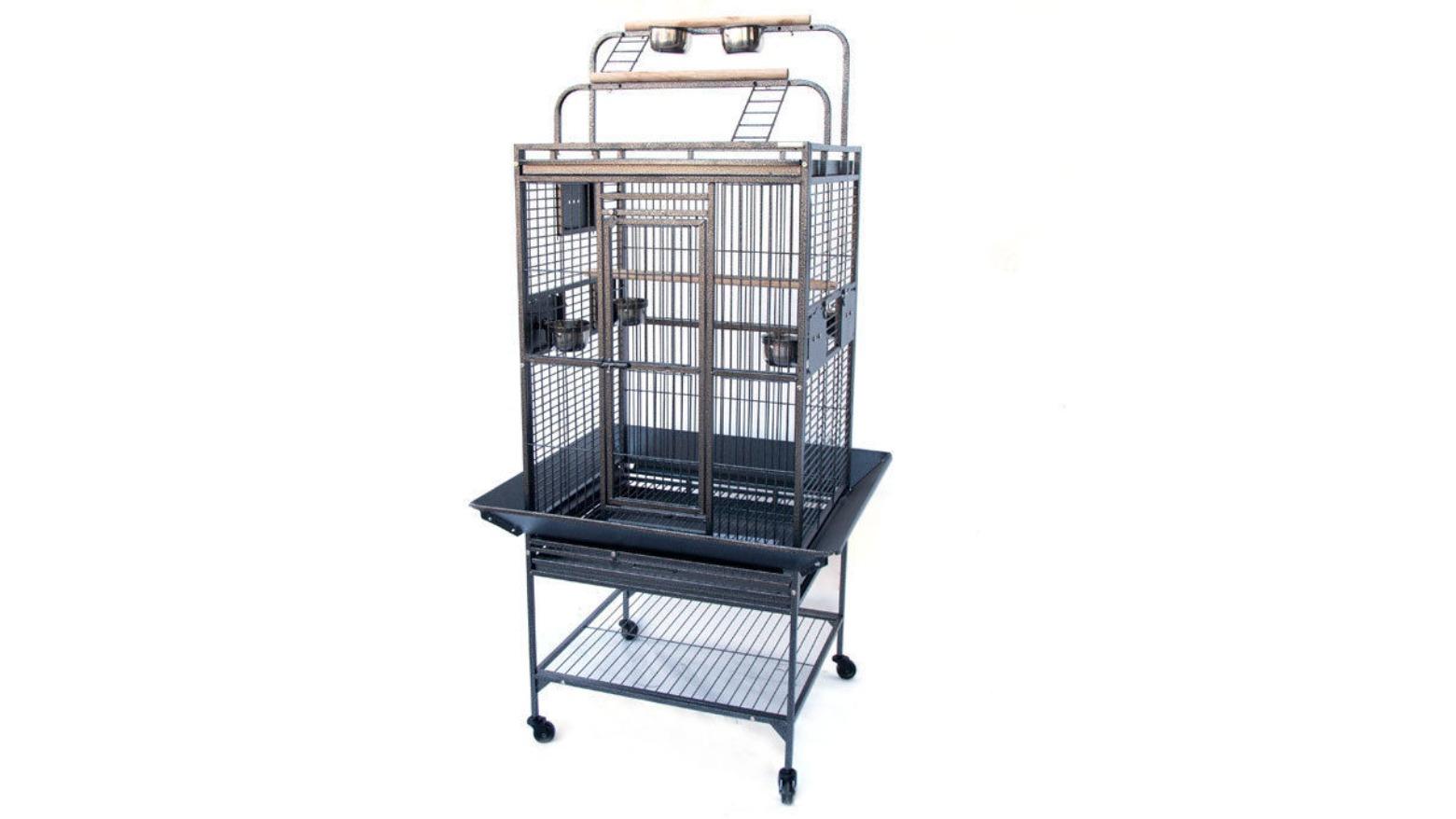 Flyline Grey Palace Play Top 1cm Bar Space Bird Aviary Cage