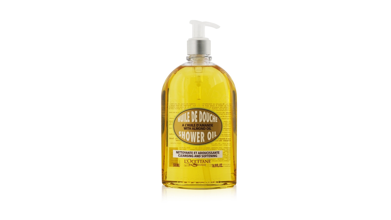 L'Occitane Almond Cleansing & Soothing Shower Oil -500ml/16.7oz